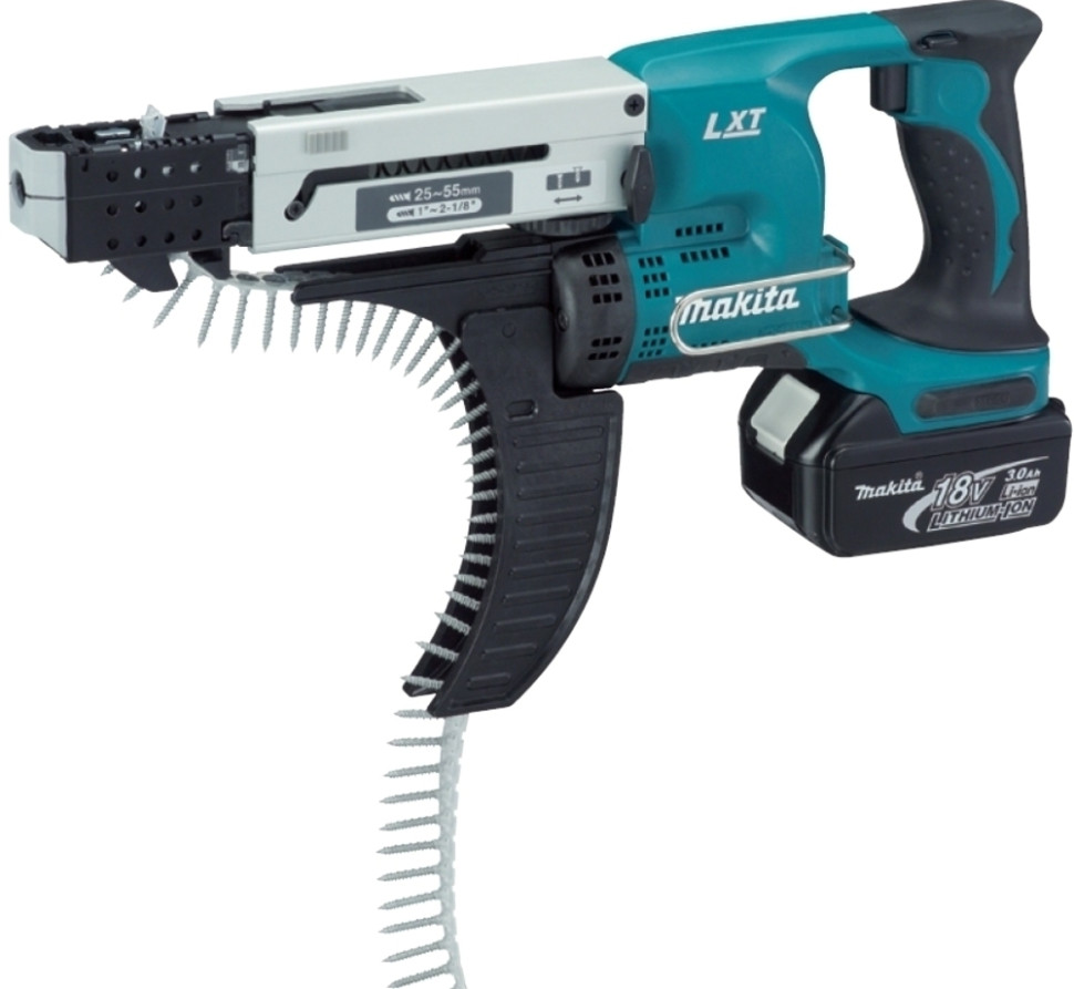 Шуруповерт для гипсокартона Makita DFR550RFE (с 2-мя АКБ, кейс)
