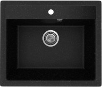 Кухонная мойка Practik PR-M 565-004 (черный оникс)