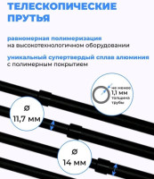 Сушилка для белья Comfort Alumin Потолочная 5 прутьев Black Style Telescop 120-200 см (алюминий)