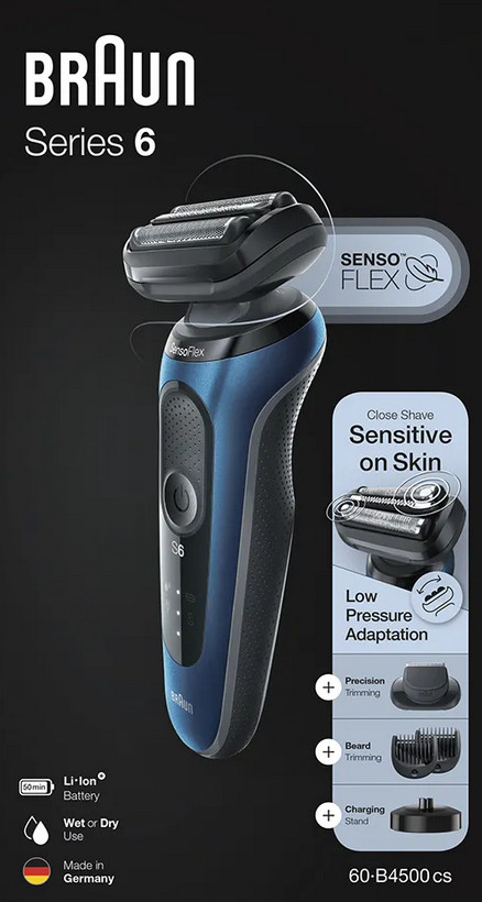 Электробритва мужская Braun Series 6 60-B4500cs