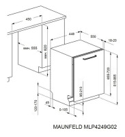 Посудомоечная машина Maunfeld MLP4249G02