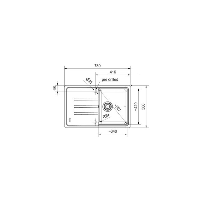 Кухонная мойка Franke BSG 611-78L сахара 114.0683.321
