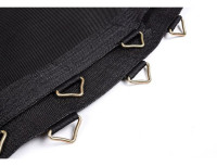 Батут Atlas Sport 374 см - 12 ft (с лестницей, внутренняя сетка, синий)