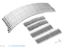 Батут Atlas Sport 374 см - 12 ft (с лестницей, внутренняя сетка, синий)