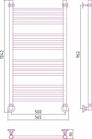 Полотенцесушитель Сунержа Аксиома-10 100x50 00661-1050