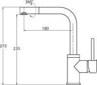 Смеситель Zorg Forte (графит)