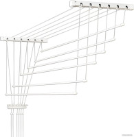 Сушилка для белья Comfort Alumin Euro Premium потолочная 6 прутьев 170 см (алюминий/белый)