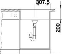 Кухонная мойка Blanco Naya 6 525941 (черный)