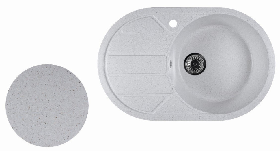 Кухонная мойка Marblan Elon R (бежевый)