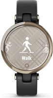 Умные часы Garmin Lily (кремово-золотистый, черный/кожаный ремешок)