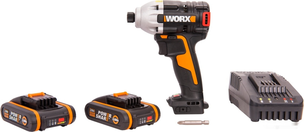 Винтоверт Worx WX261 (с 2-мя АКБ, кейс)