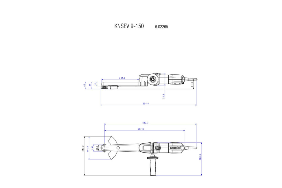 Шлифовальная машина Metabo KNSE 9-150 Set