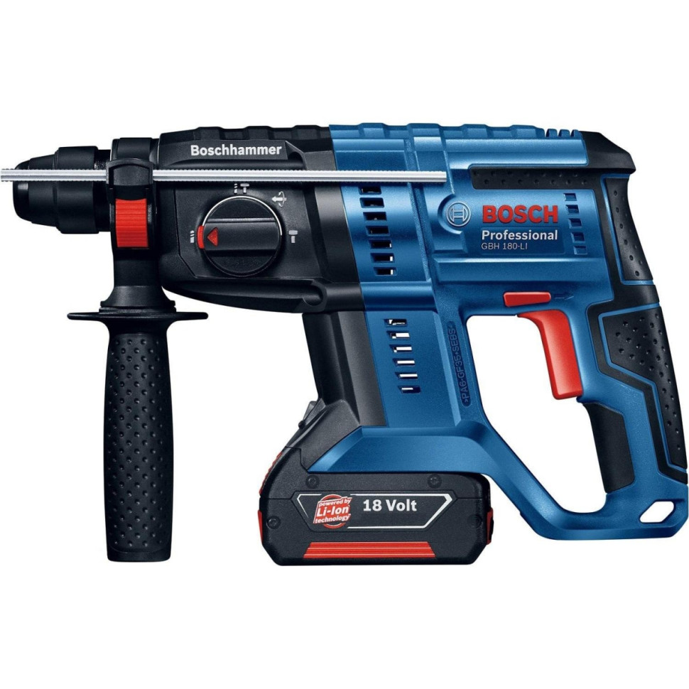 Перфоратор Bosch GBH 180-LI + GBA 18 В 4.0 Ач + GAL 18V-40