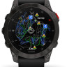 Умные часы Garmin Epix Sapphire Gen 2 (черный титан/черный)