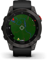 Умные часы Garmin Epix Sapphire Gen 2 (черный титан/черный)