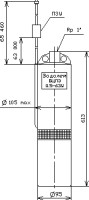 Скважинный насос Водолей БЦПЭ 0,5-63 У