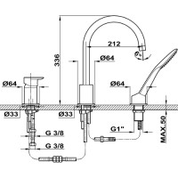 Смеситель Teka Formentera 62.152.02.00