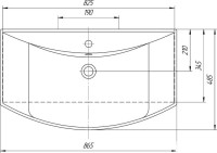 Умывальник Kirovit Стиль 850 85x48.5