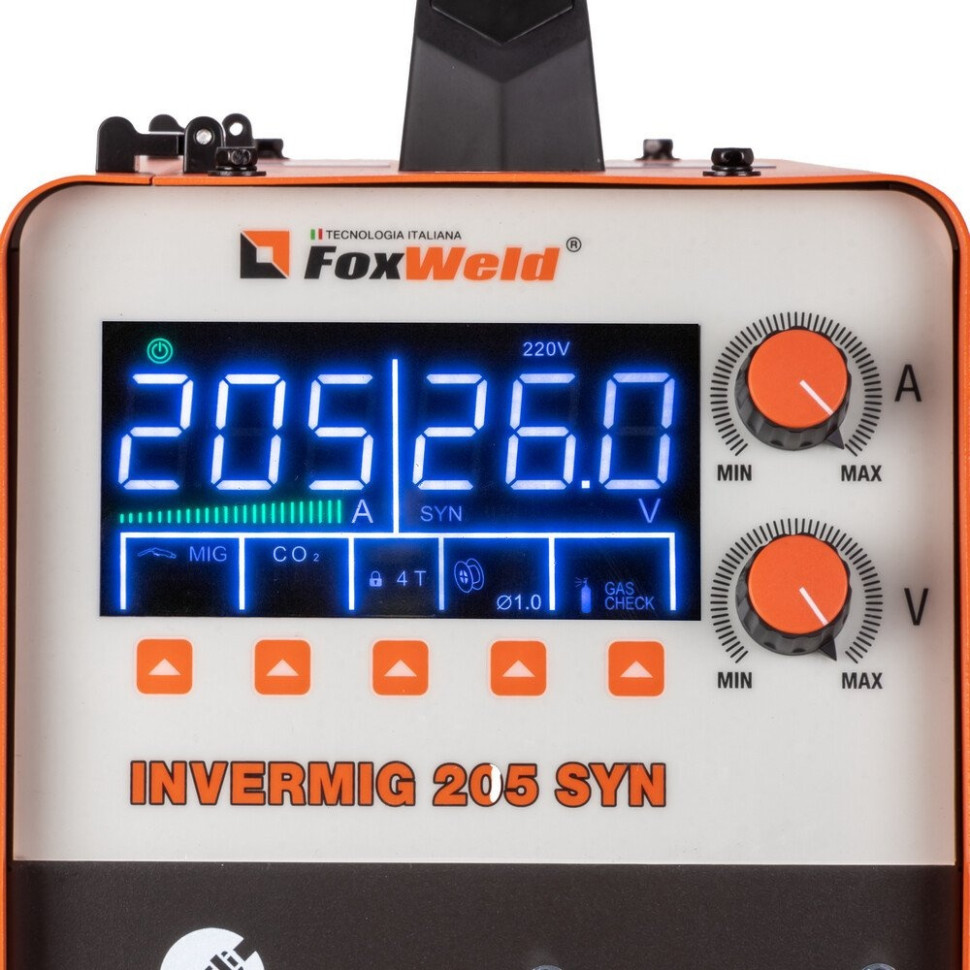 Сварочный инвертор FoxWeld Invermig 205 SYN