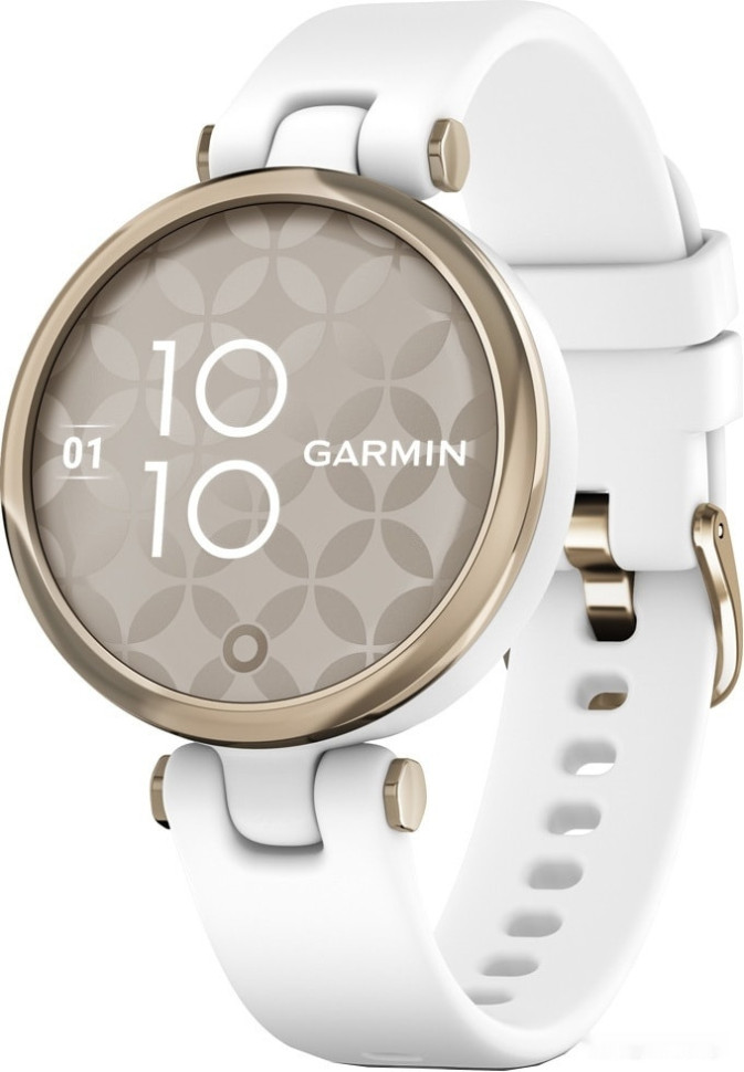 Умные часы Garmin Lily (кремово-золотистый/силиконовый ремешок)