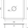 Кухонная мойка GranFest Metal нержавеющая сталь AISI 304 GF-4444 (с сифоном)