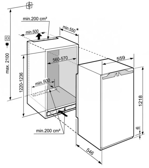 Однокамерный холодильник Liebherr IRBci 4150 Prime BioFresh