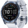 Умные часы Garmin Fenix 7 Sapphire Solar 47 мм (голубой минерал/белый камень)