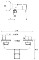 Смеситель Ravak Classic CL 032.00/150