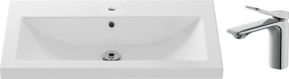 Умывальник Cersanit Como 80 S-UM-COM80/1-w + 63050