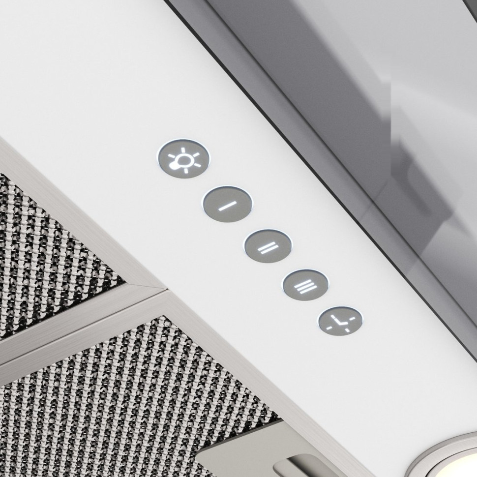 Вытяжка Elikor Sense Glass 60П-1000 229362 (белый/белое стекло)