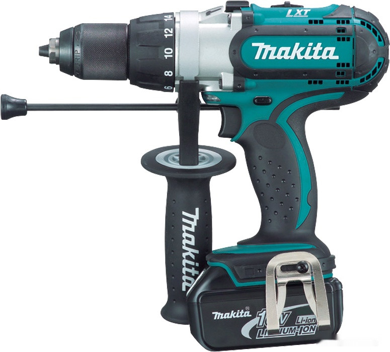 Ударная дрель-шуруповерт Makita DHP451RFE (с 2-мя АКБ, кейс)
