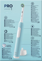 Электрическая зубная щетка Oral-B Pro Series 1 D305.523.3H (2 шт, черный/бирюзовый)