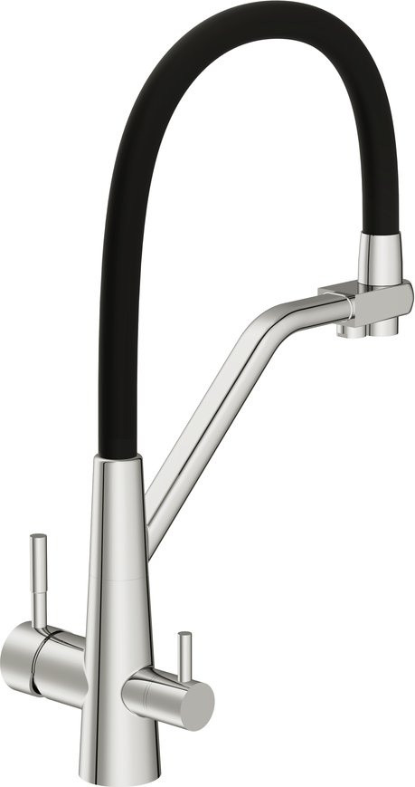 Смеситель Cersanit Vivo однорычажный с фильтром с гибким изливом 68217 (хром)