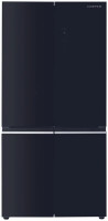Холодильник с морозильником HARPER RH6966BW (black glass)