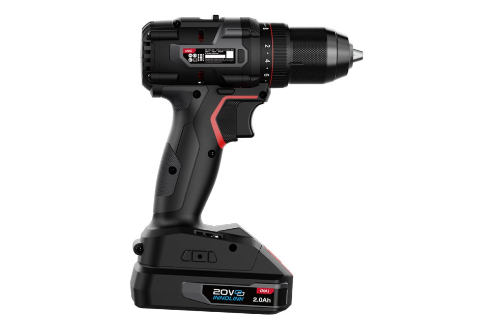 Дрель-шуруповерт Deli EDE-DZ20-2D2 (с 2-мя АКБ)