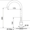 Смеситель Franke Pola 115.0622.945 (каменный серый)