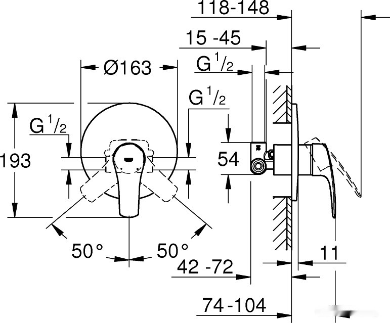 Смеситель Grohe Eurosmart 33556003