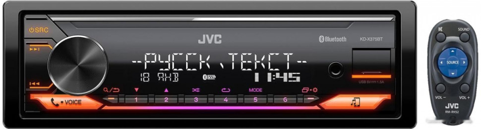 Автомагнитола JVC KD-X375BT
