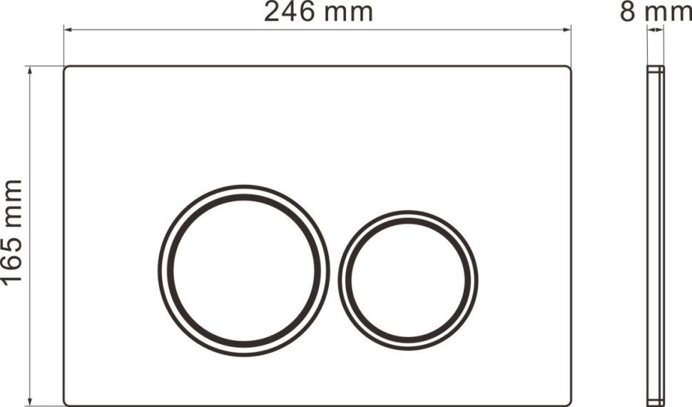 Панель смыва Roxen Santi 410260DG