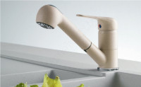 Смеситель Franke Novara Plus бежевый (с выдвижным шлангом)