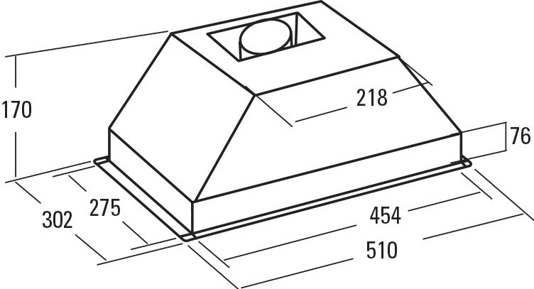 Вытяжка CATA G 45 X LED 02039305