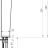 Смеситель Rubineta Modena-18/D (BK/RG) MDD00638