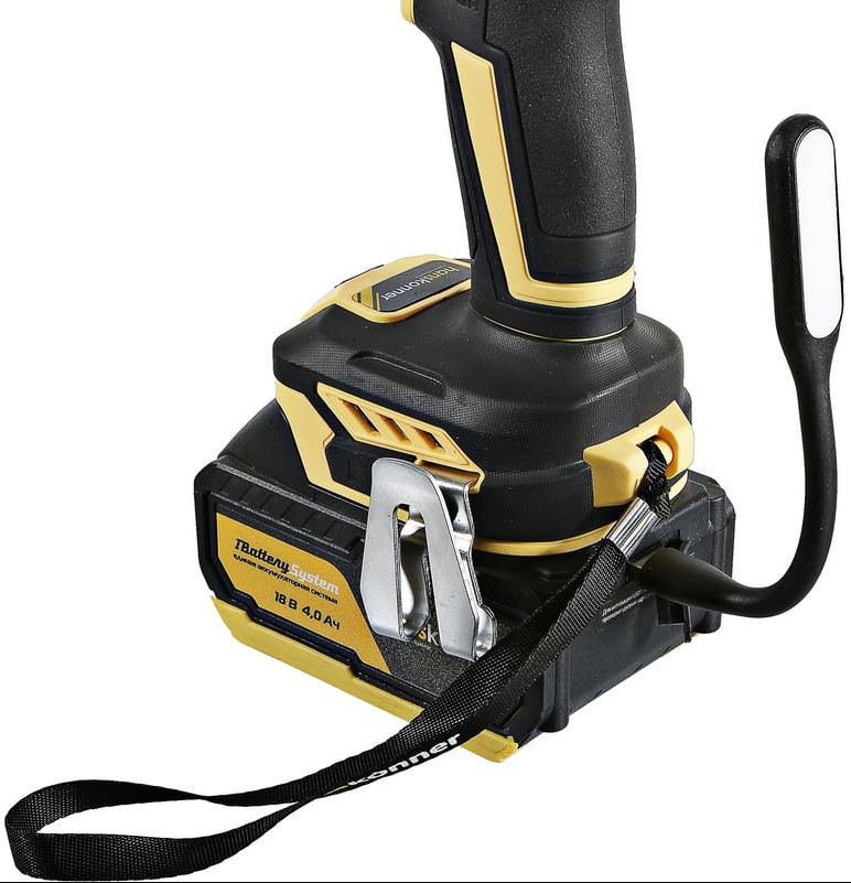 Ударная дрель-шуруповерт Hanskonner HCD18165BLI (с 2-мя АКБ, кейс)