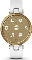 Умные часы Garmin Lily (светло-золотистый, белый/кожаный ремешок)