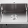 Кухонная мойка GranFest Metal нержавеющая сталь AISI 304 GF-5045 (с сифоном)
