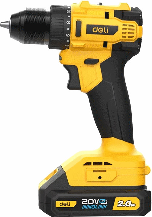 Дрель-шуруповерт Deli EDC120 (с 2-мя АКБ)