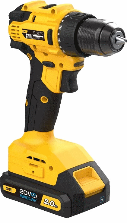 Дрель-шуруповерт Deli EDC120 (с 2-мя АКБ)