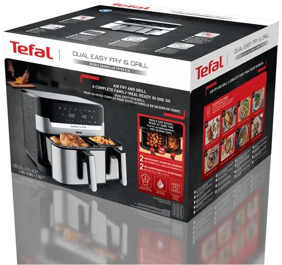 Фритюрница Tefal Dual Easy Fry & Grill EY905D