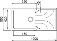 Кухонная мойка Elleci Ego 480 G62 Bianco Antico