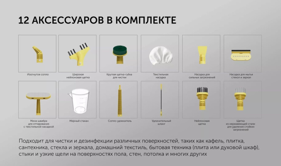 Пароочиститель Polaris PSC 1702C (желтый)